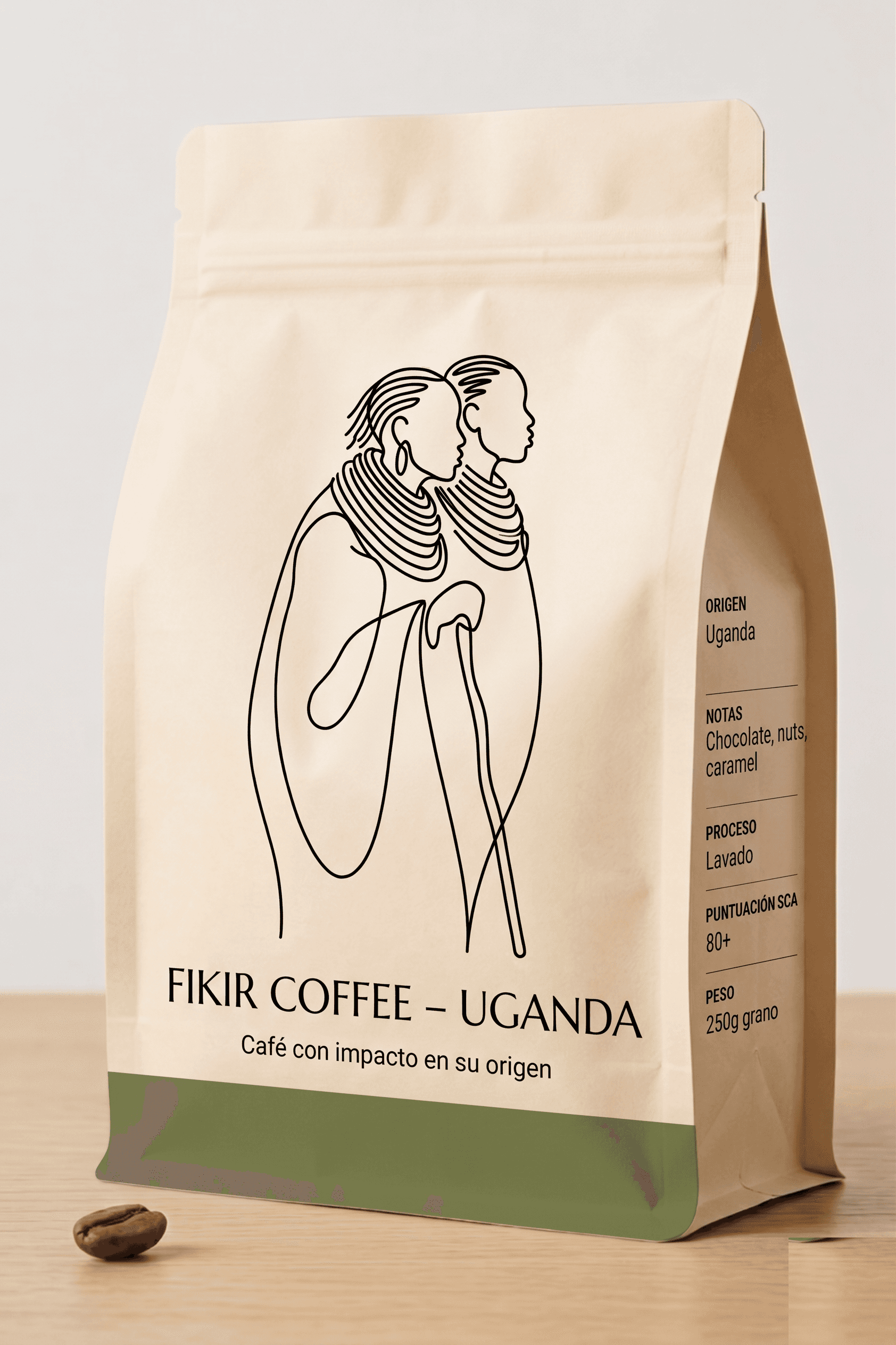 Bolsa de café Fikir Coffee Uganda Mbale